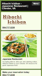 Mobile Screenshot of hibachiichiban-japanese.com